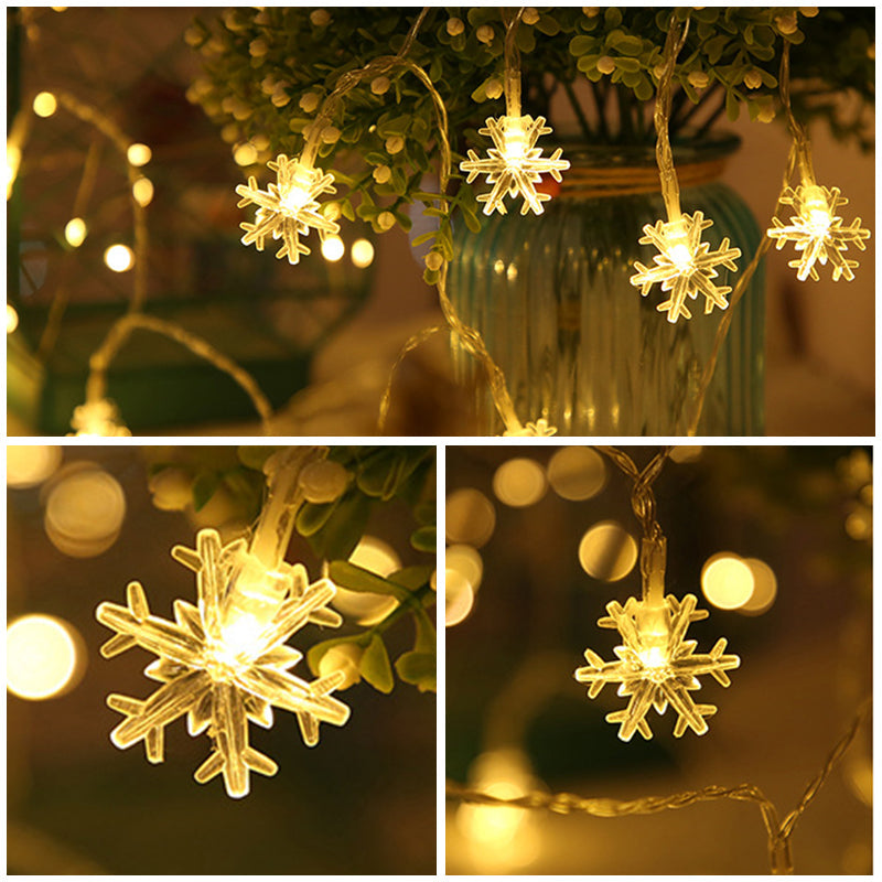 Sneeuwvlok LED lichtslinger (6 m)