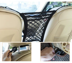 Elastisch opbergnet tussen autostoelen
