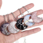 Ketting met kristallen maanhanger