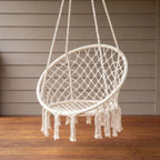 Macramé hangstoel