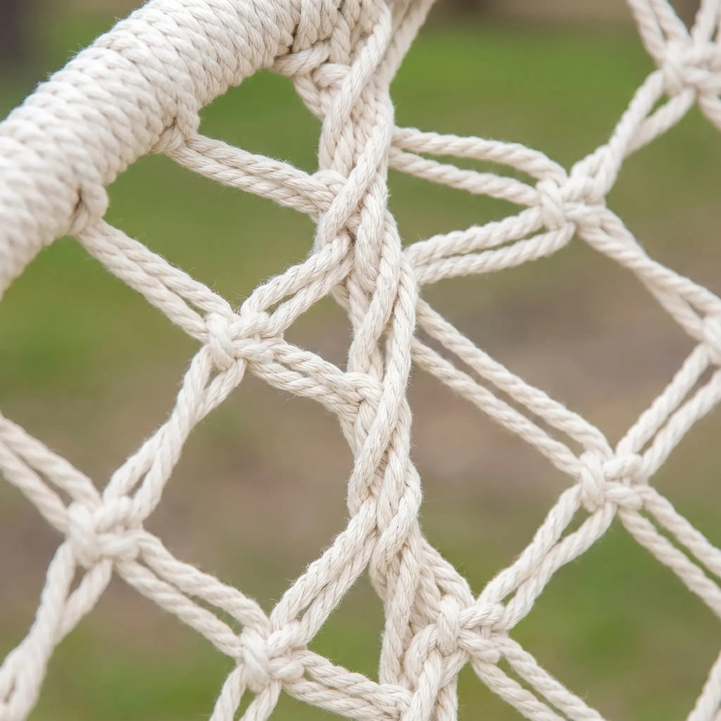 Macramé hangstoel
