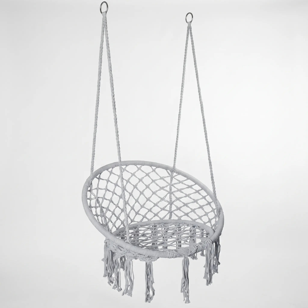 Macramé hangstoel