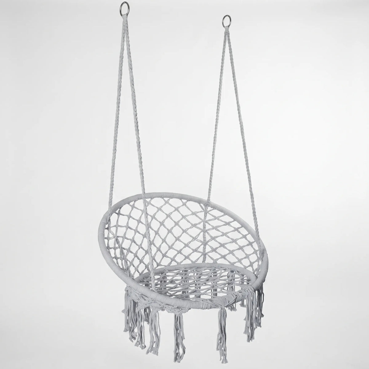 Macramé hangstoel