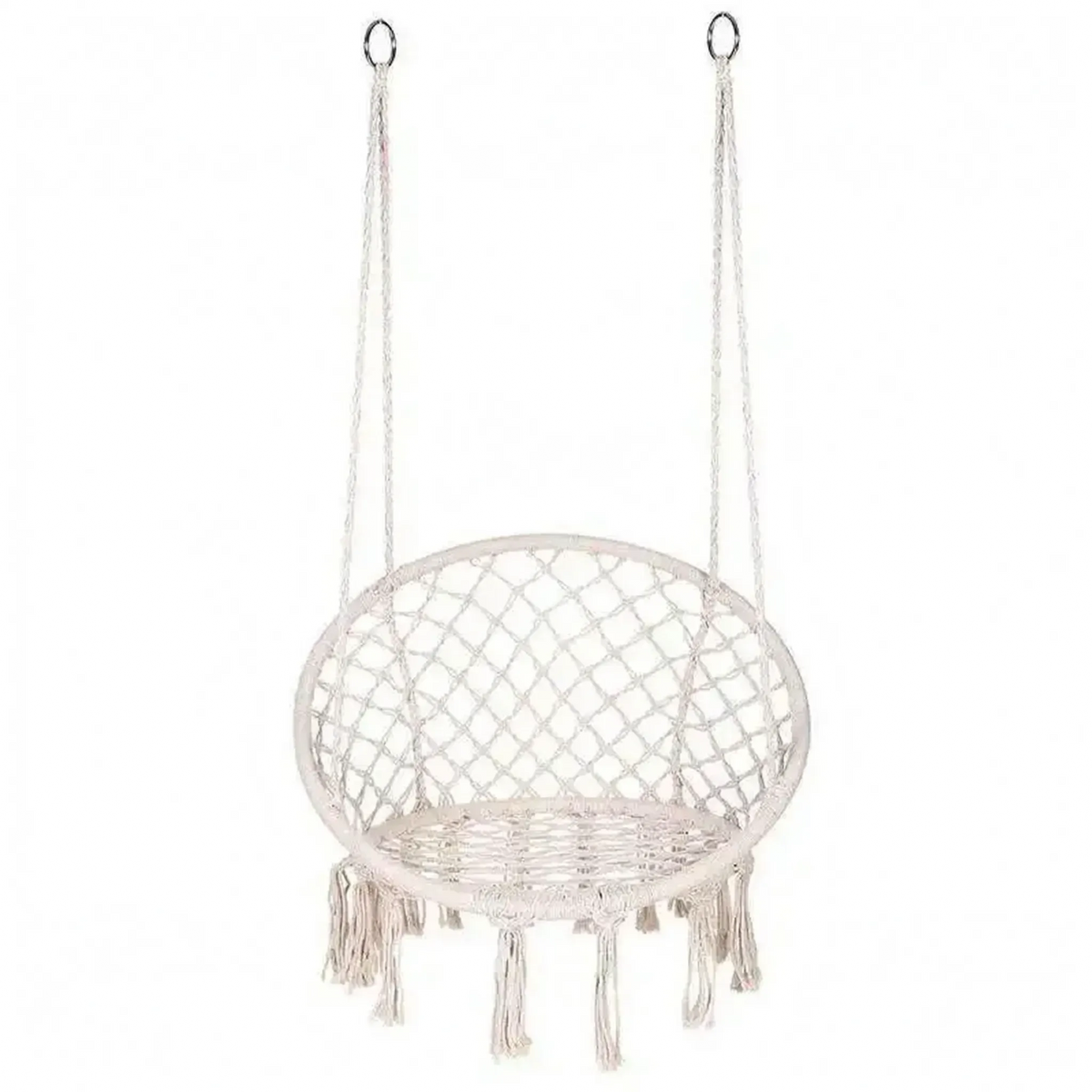 Macramé hangstoel