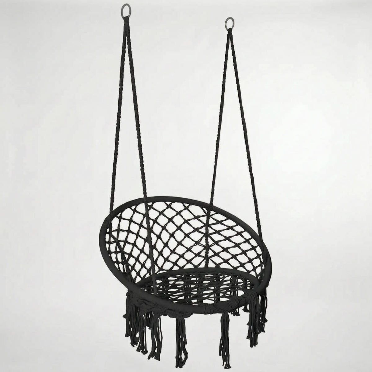 Macramé hangstoel