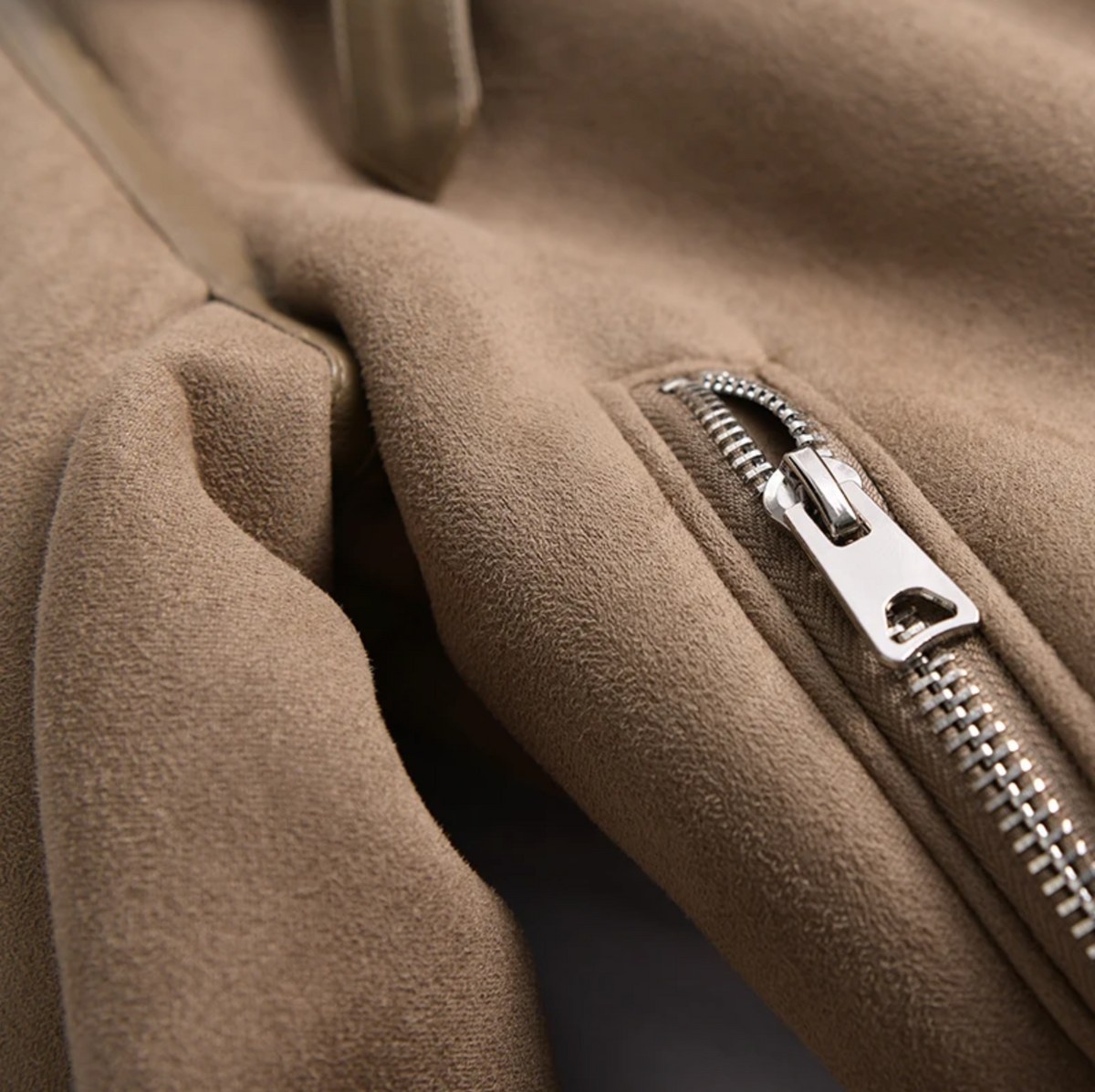 Dames sherpa bomberjack van fleece met rits