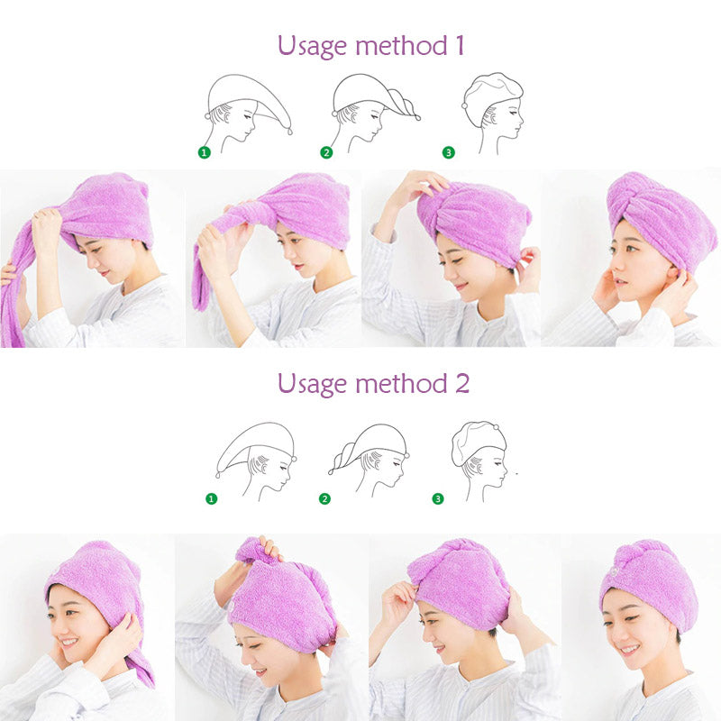 Sneldrogende haarhanddoek