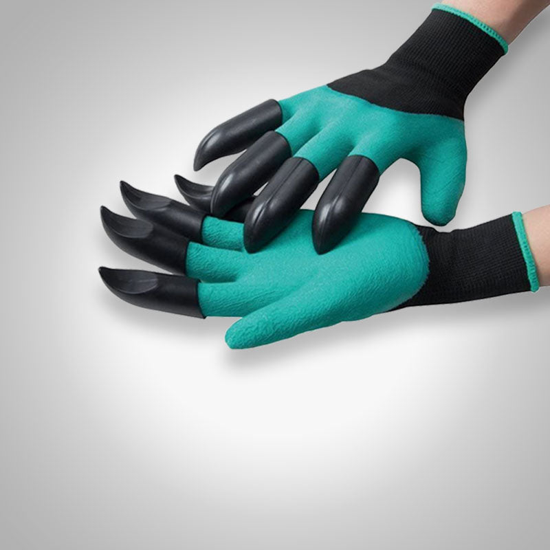 Handschoenen met pootmotief