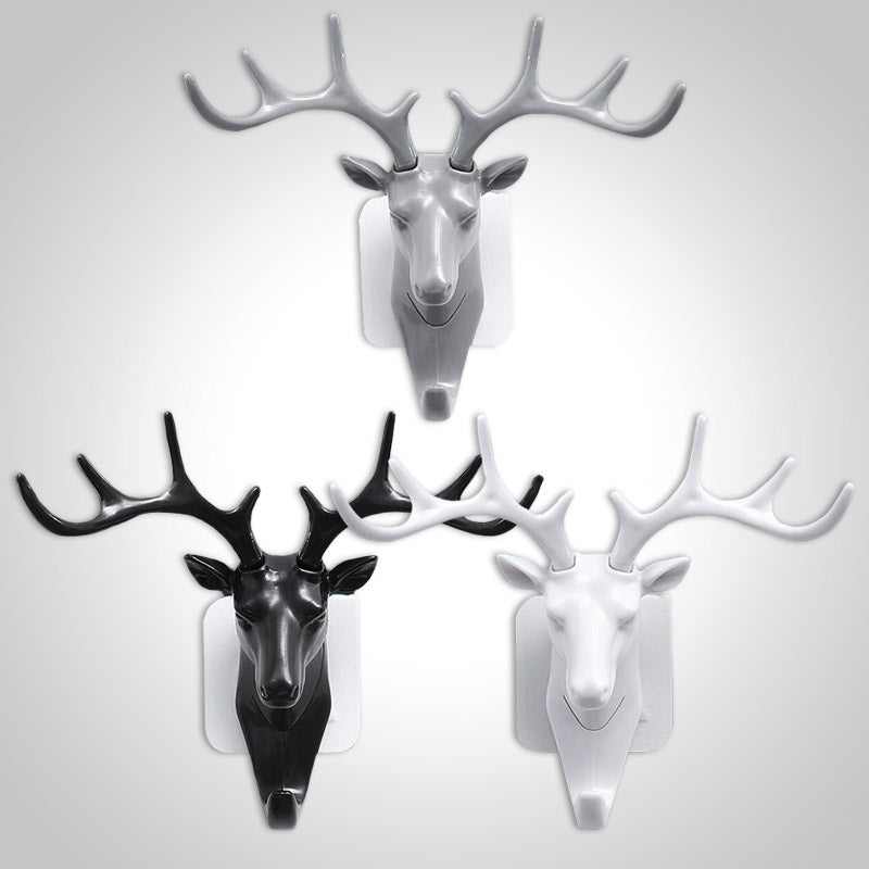 3D-wanddecoratie met hertenkop