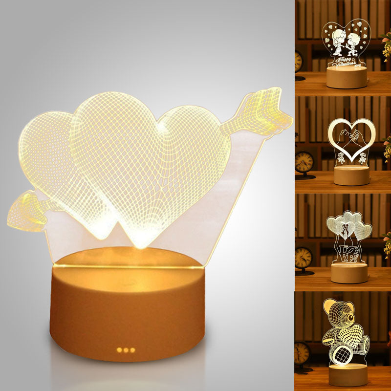 3D-acryllamp met LED