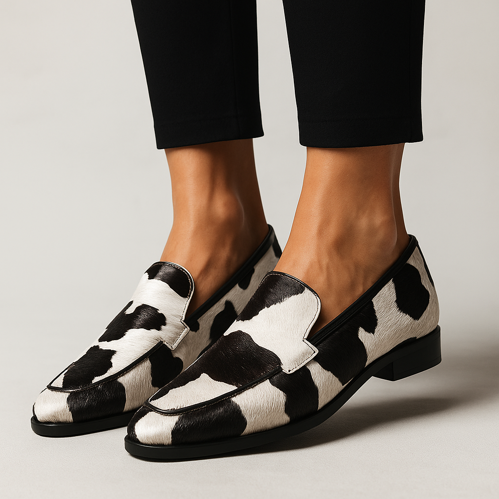 Damesloafers met spitse neus en zacht bovenwerk
