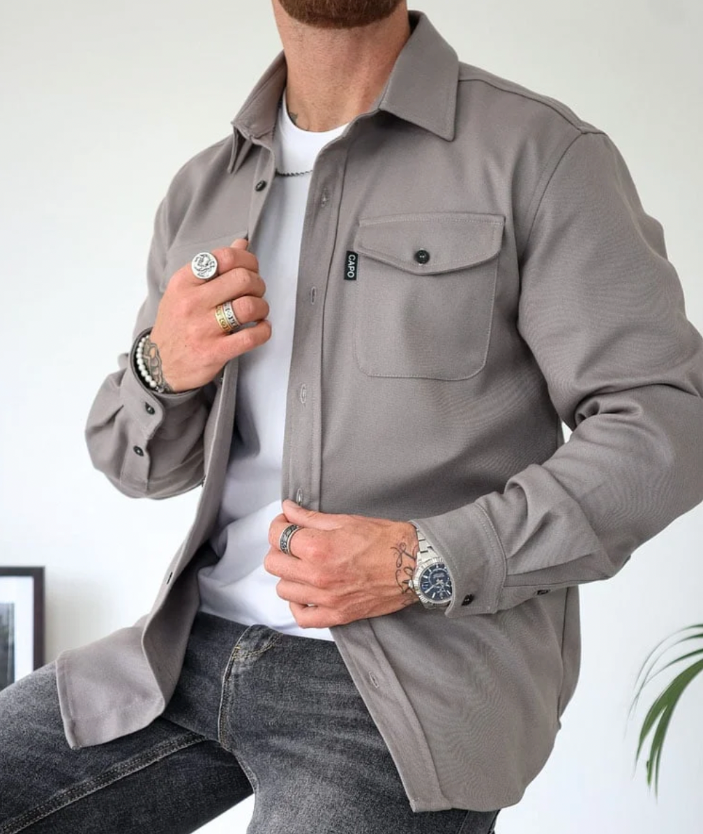 Rocco casual heren overhemd – comfortabel, stijlvol & voor lente laagjes