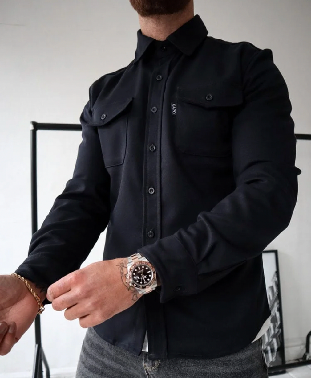 Rocco casual heren overhemd – comfortabel, stijlvol & voor lente laagjes