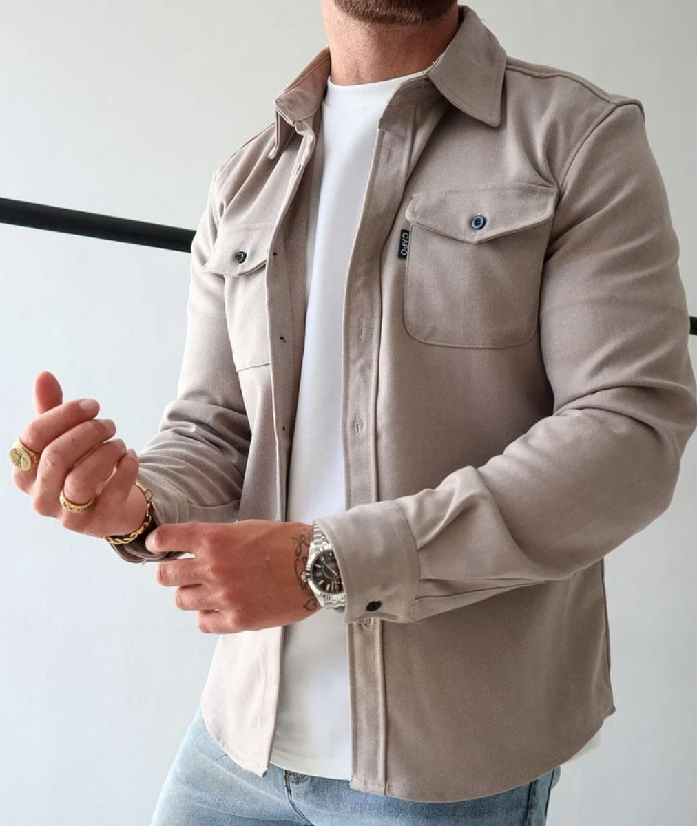 Rocco casual heren overhemd – comfortabel, stijlvol & voor lente laagjes