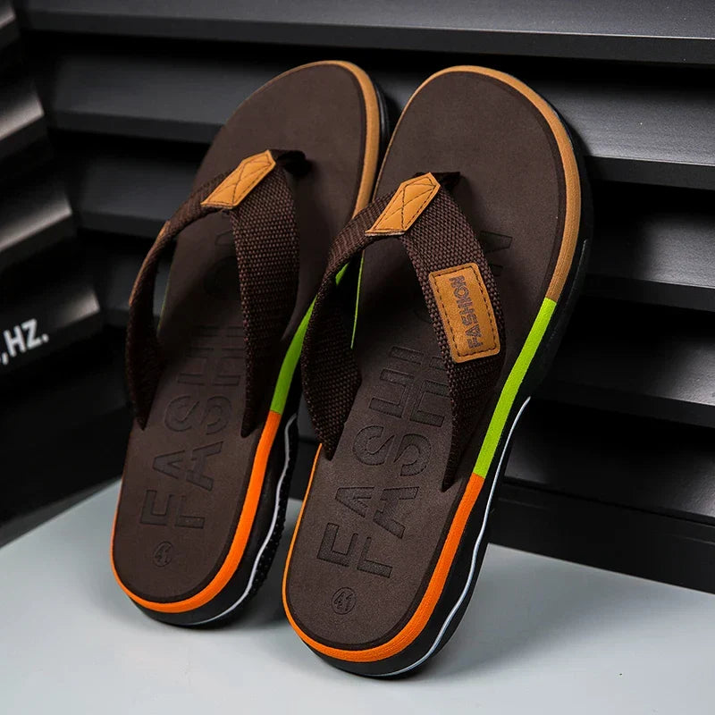 Teenslippers met dempende zool