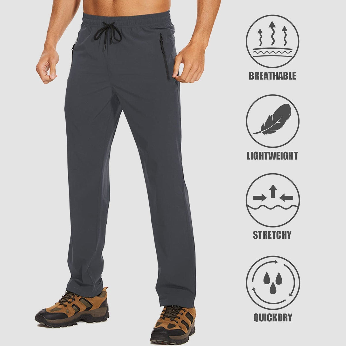 Stretch & sneldrogende heren outdoorbroek