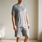 Casual herenpyjama met korte mouwen