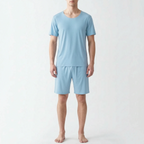 Casual herenpyjama met korte mouwen
