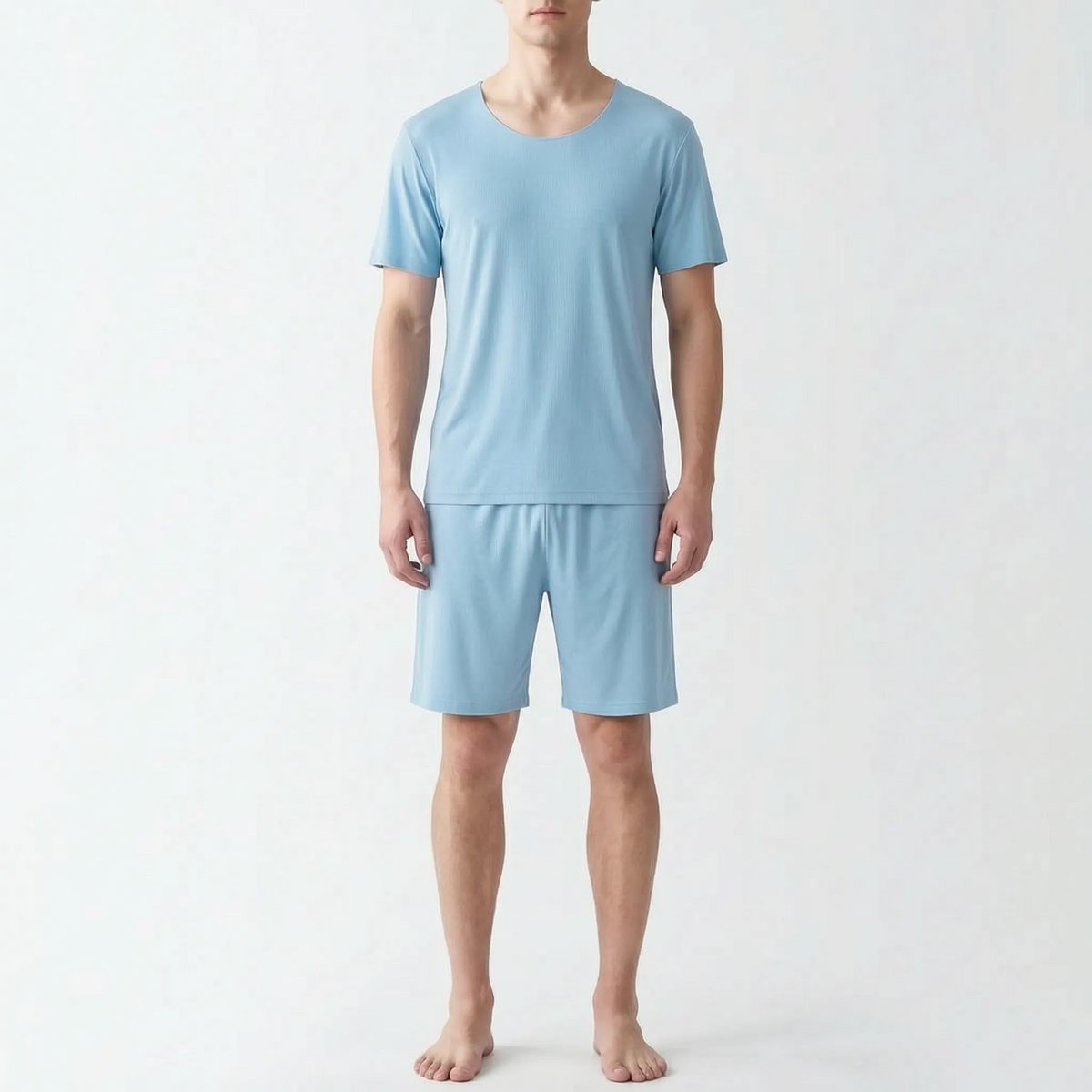 Casual herenpyjama met korte mouwen