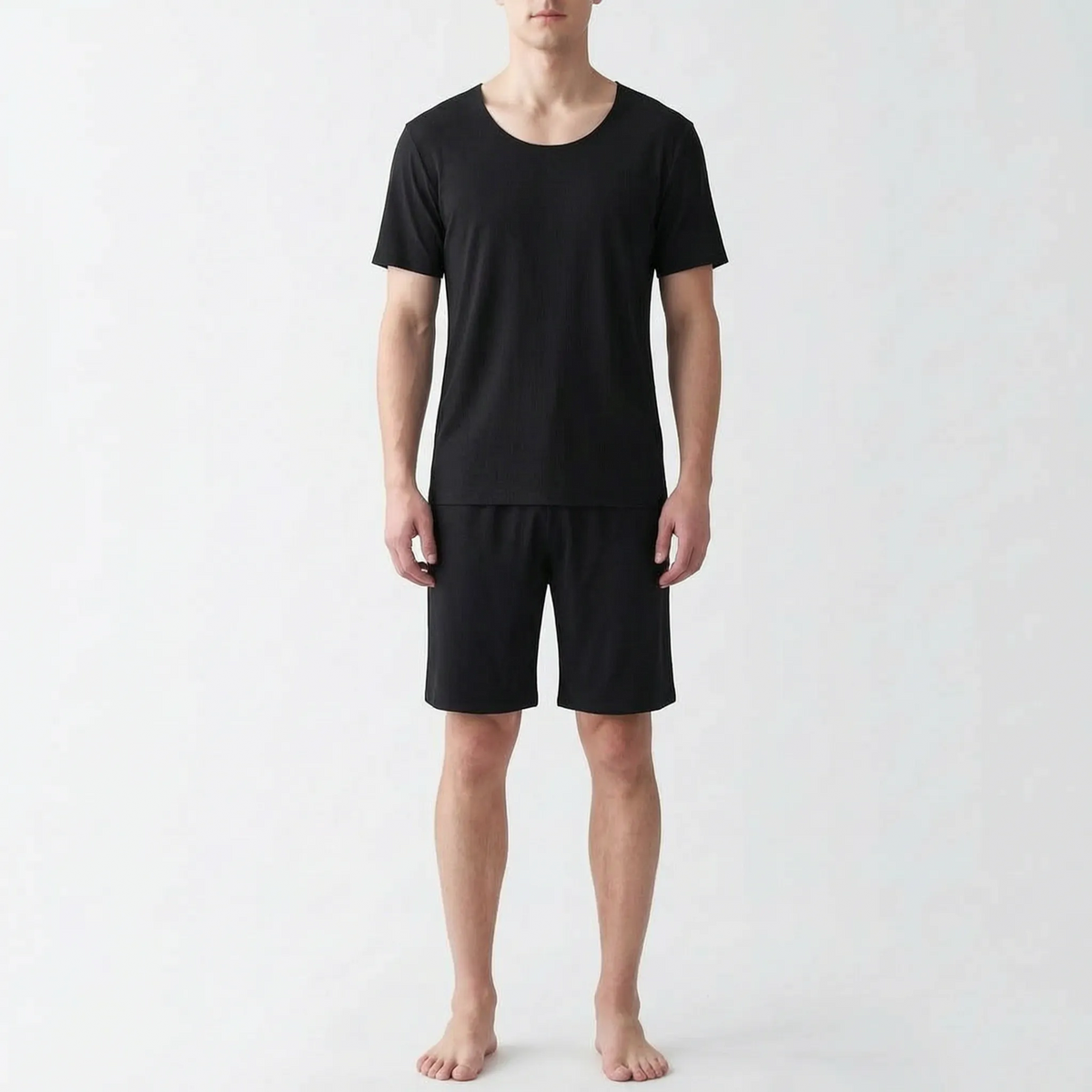 Casual herenpyjama met korte mouwen