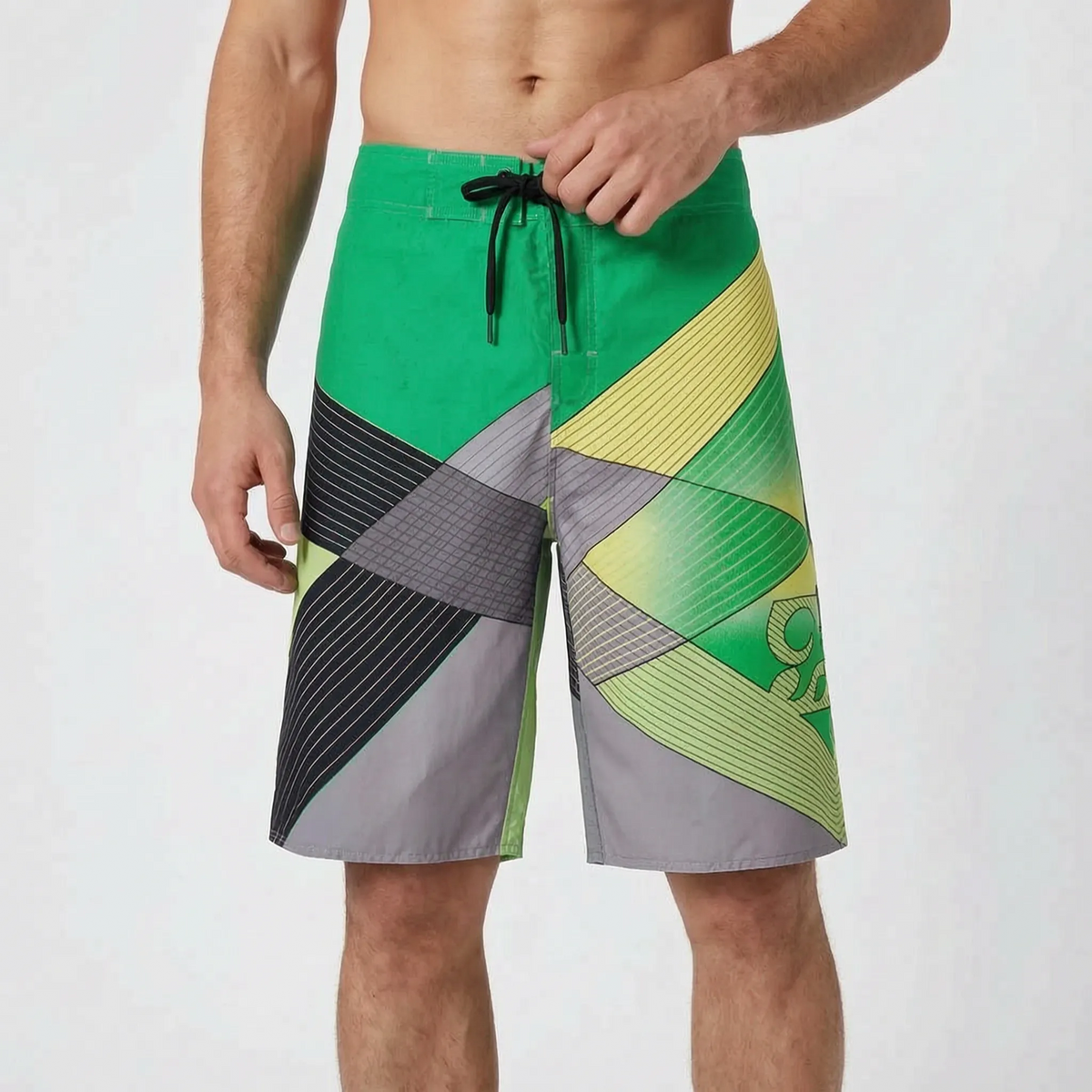 Heren boardshorts met print