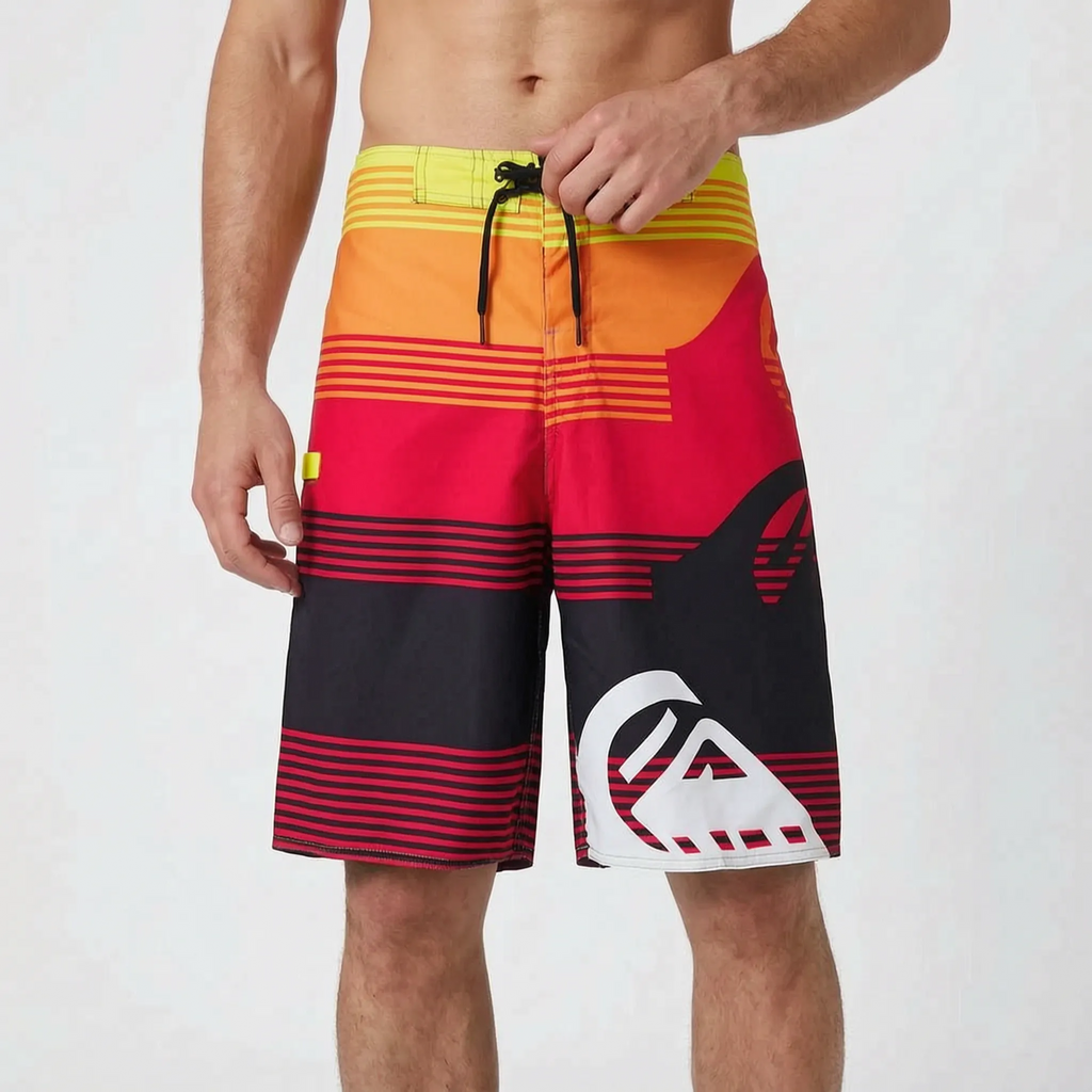 Heren boardshorts met print