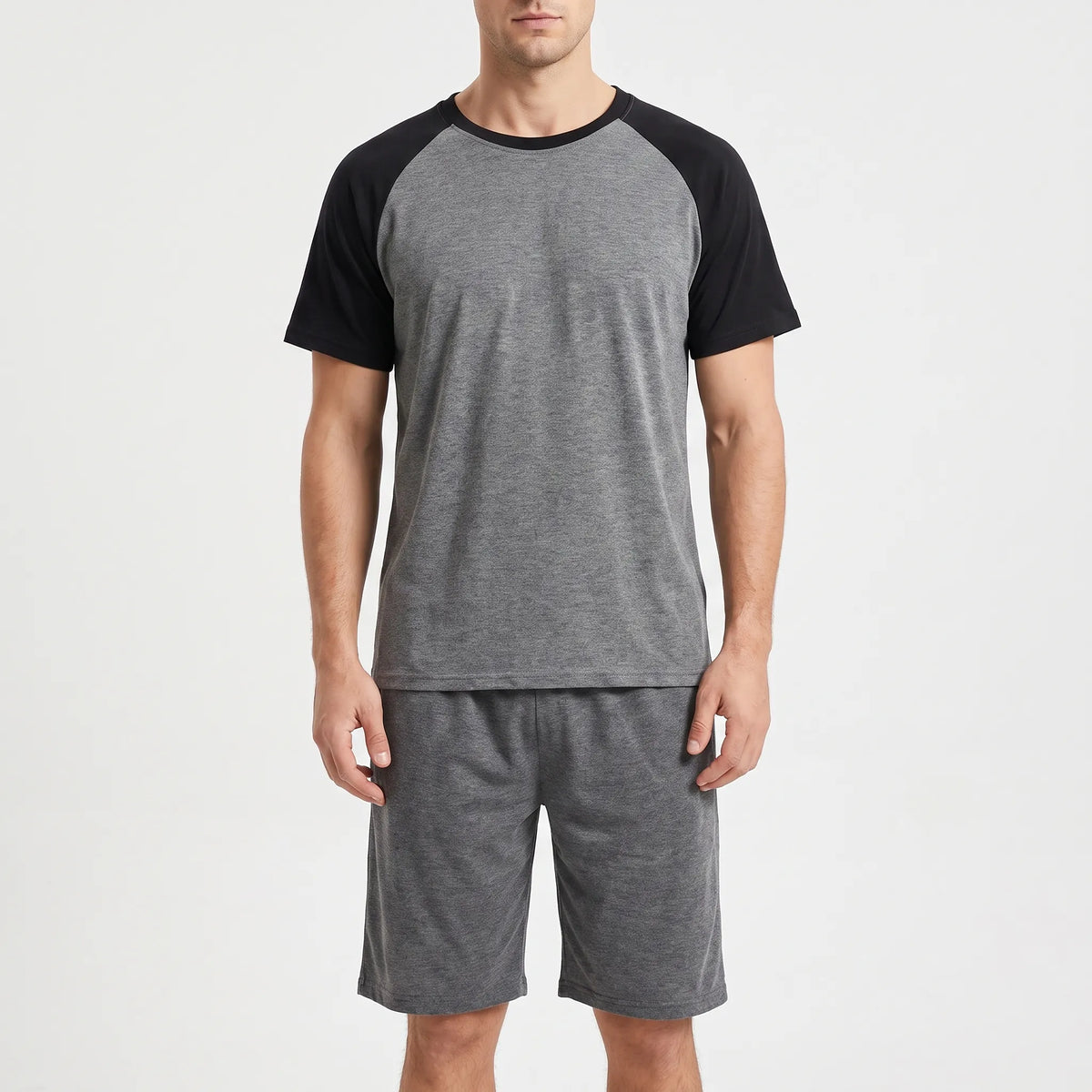 Heren pyjama-shortset