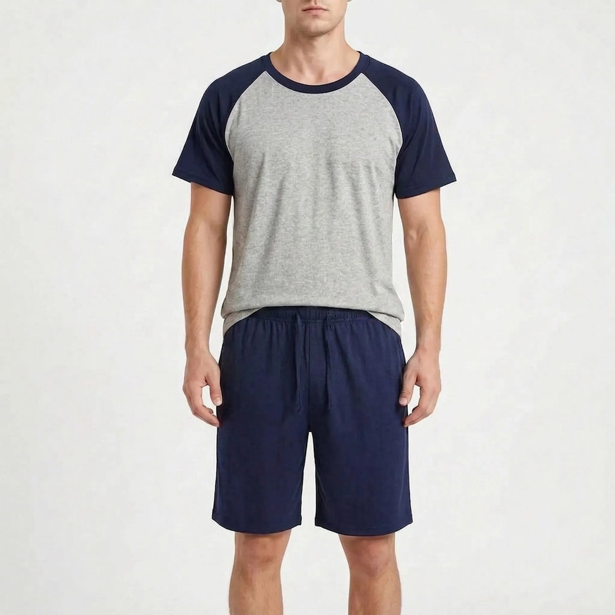 Heren pyjama-shortset
