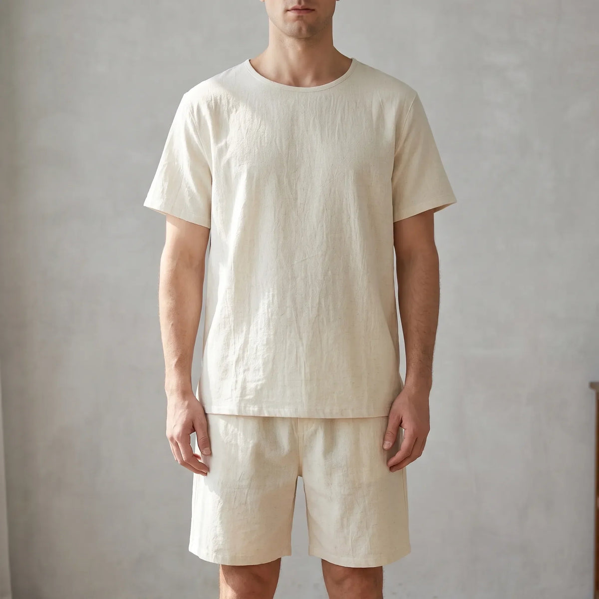 Heren pyjamaset met korte mouwen