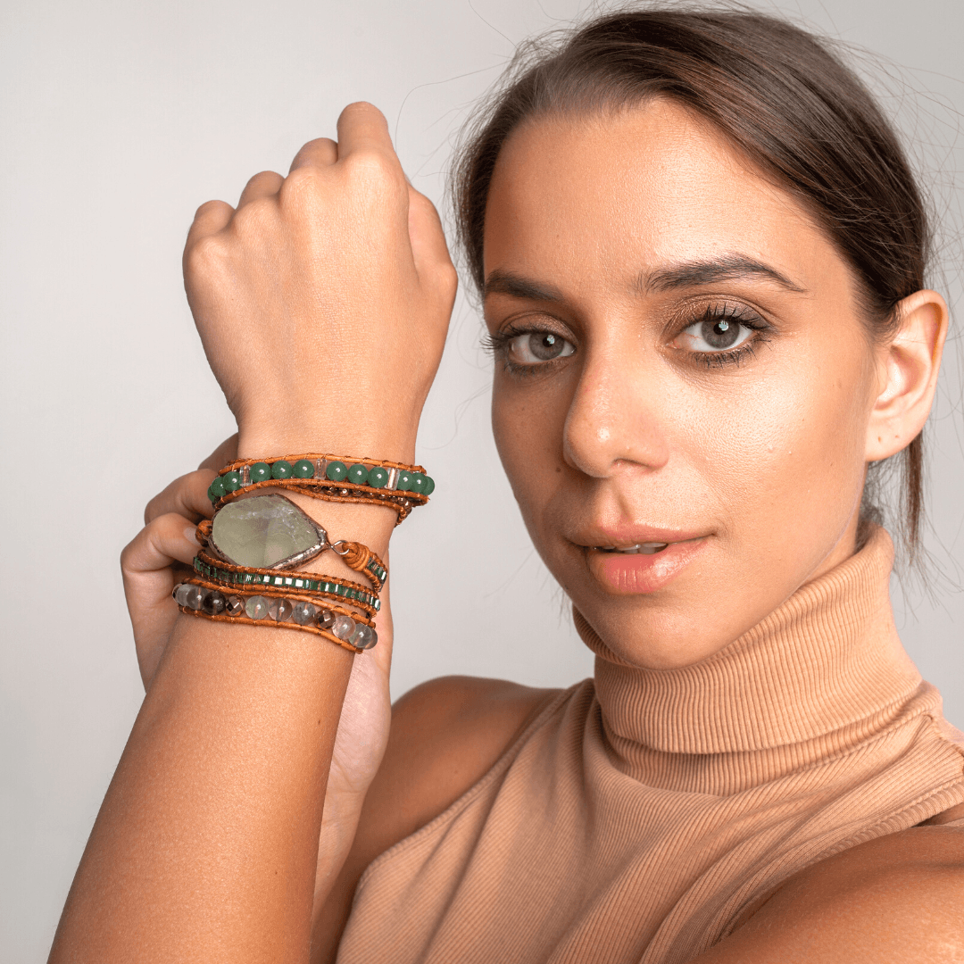 Detoxerende fluoriet wikkelarmband