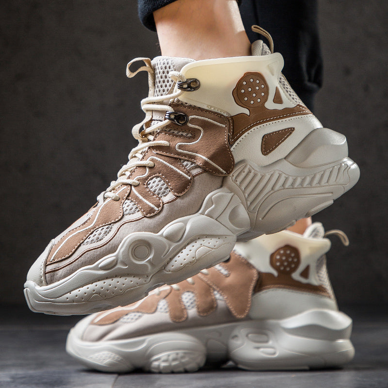 Heren kleurrijke hoge sneakers