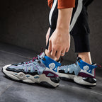 Heren kleurrijke hoge sneakers