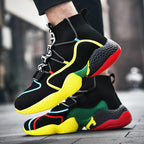 Heren kleurrijke hoge sneakers