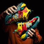 Heren kleurrijke hoge sneakers