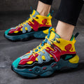 Heren kleurrijke hoge sneakers