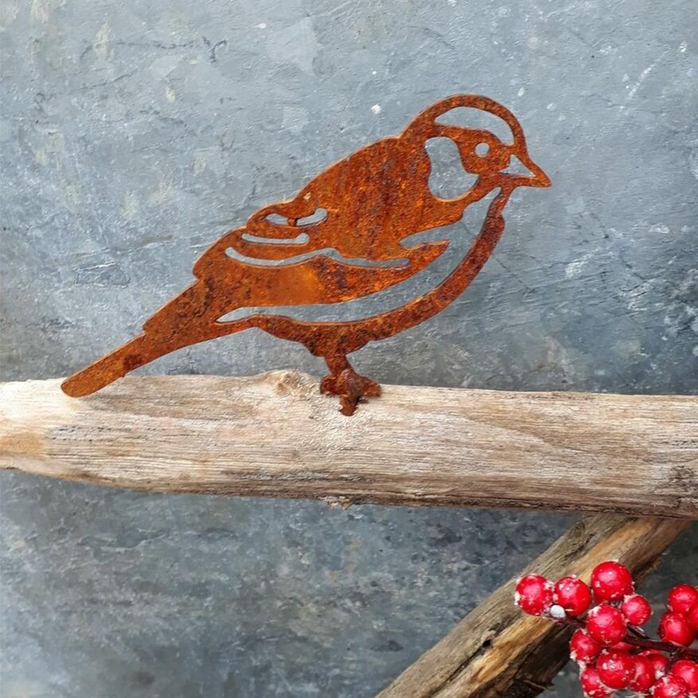 Metalen vogeldecoratie voor de tuin