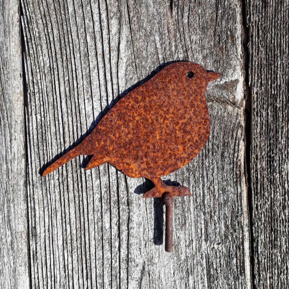 Metalen vogeldecoratie voor de tuin