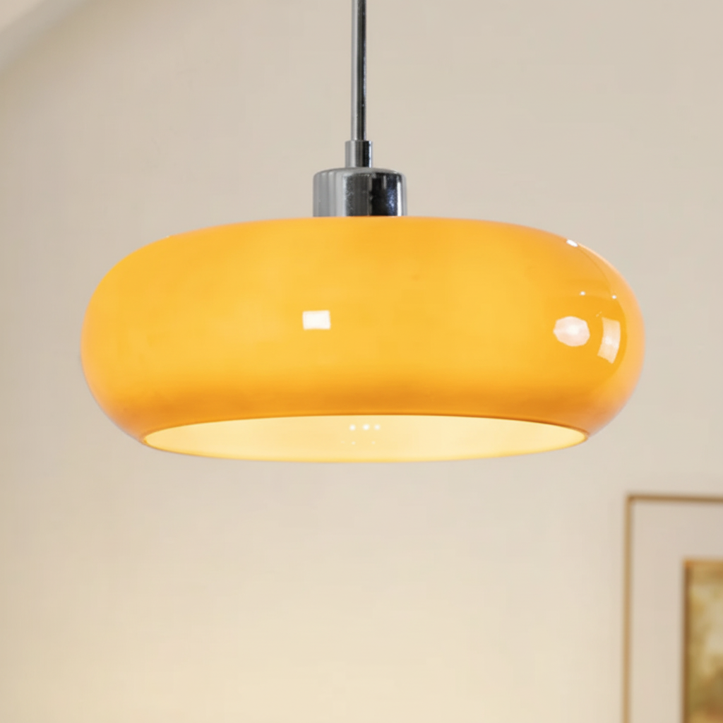 Metaal-glas designlamp