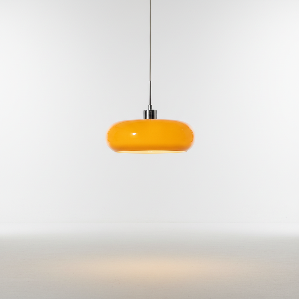 Metaal-glas designlamp