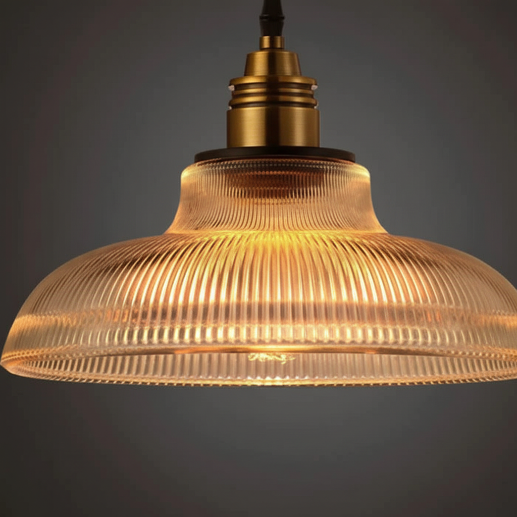 metalen glazen hanglamp — afbeelding 3