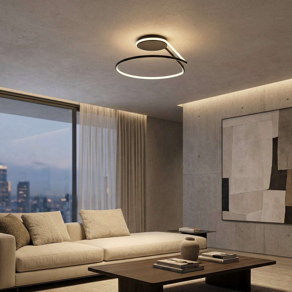 Minimalistisch-moderne plafondlamp