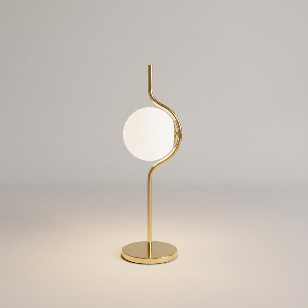 Minimalistische sculpturale tafellamp