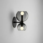 Minimalistische tweelichts-wandlamp
