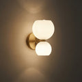 Minimalistische tweelichts-wandlamp