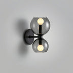 Minimalistische tweelichts-wandlamp