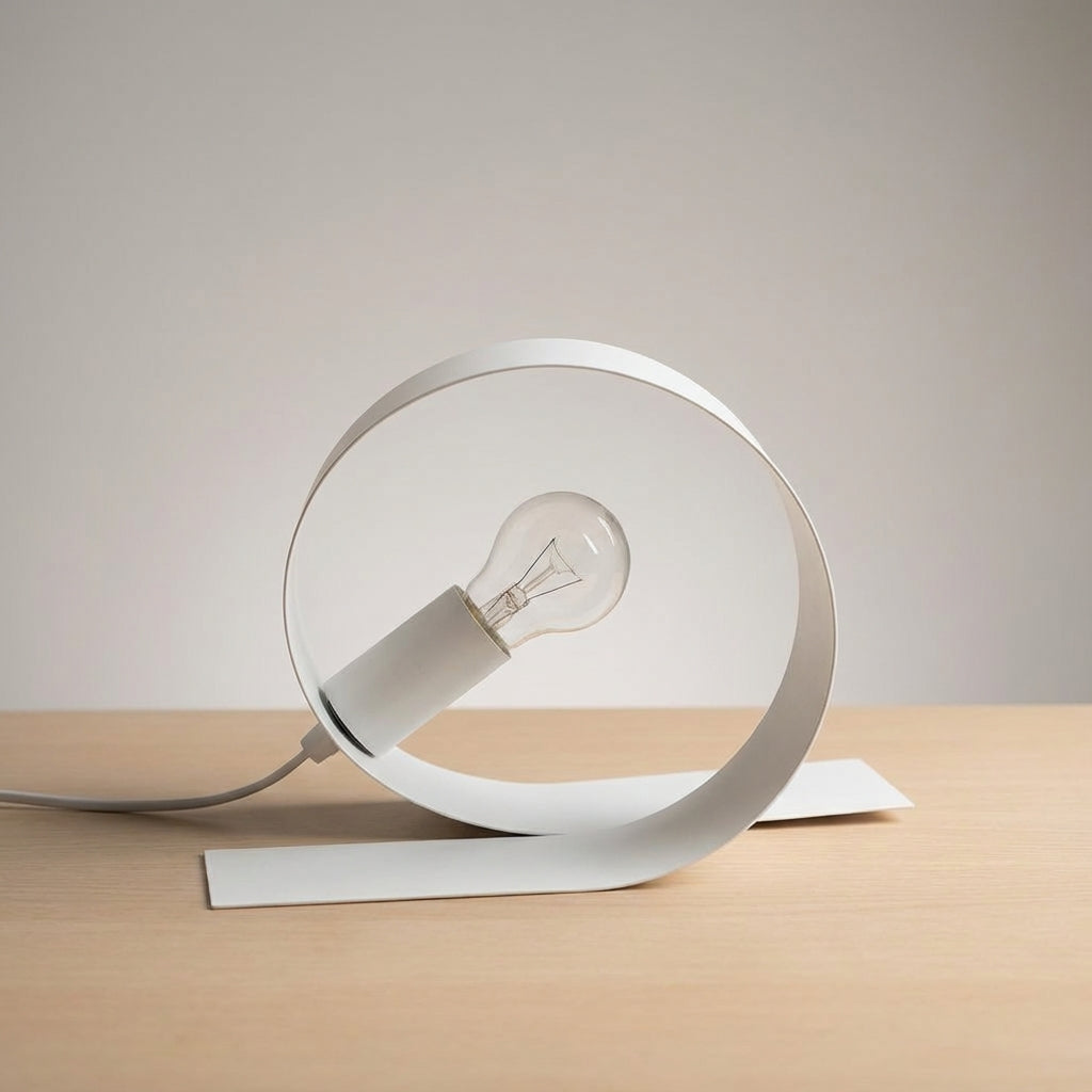 Minimalistische loop-tafellamp — afbeelding 2