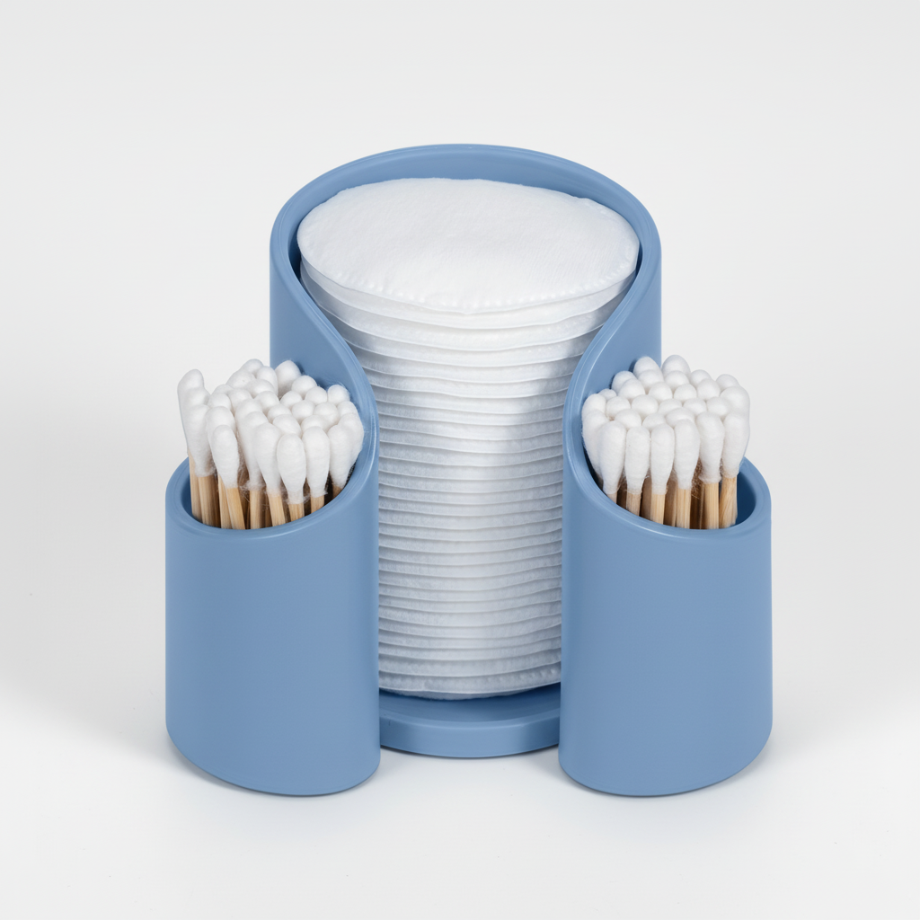 Minimalistische badkamerorganisatie