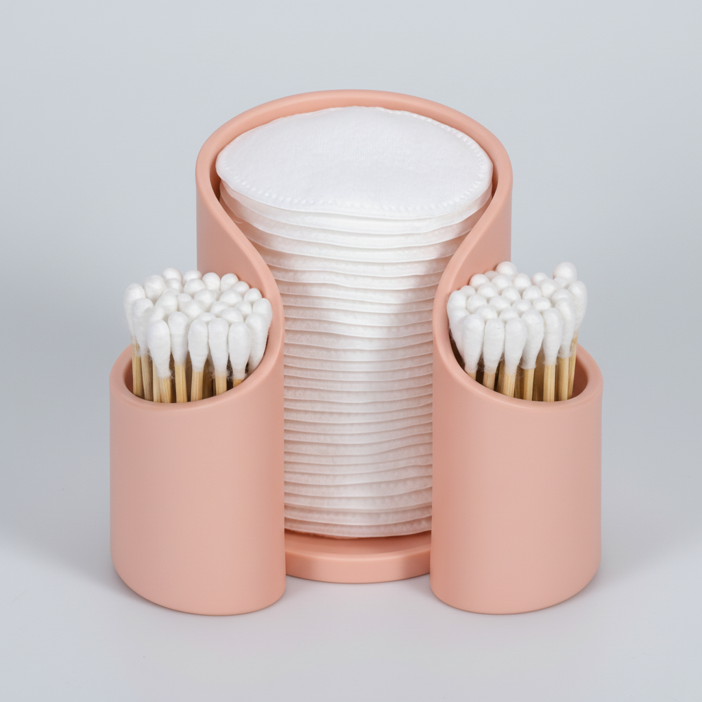 Minimalistische badkamerorganisatie