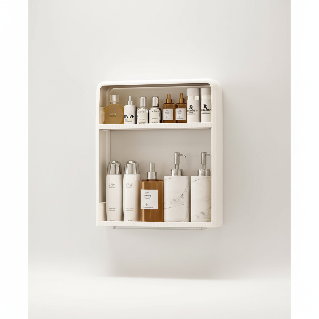 Minimalistisch badrek van kunststof