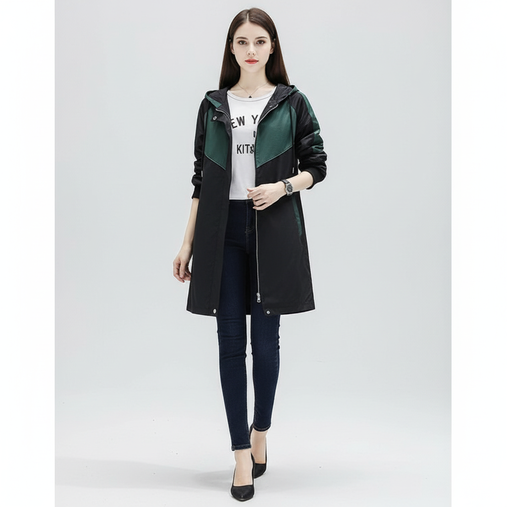 Middellange trenchcoat